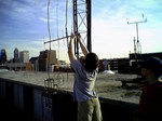 Adam with 70cm Yagi