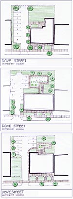 Develop a minimum of 3 alternative site plan concepts for the project.