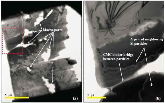 TEM image of composite electrode