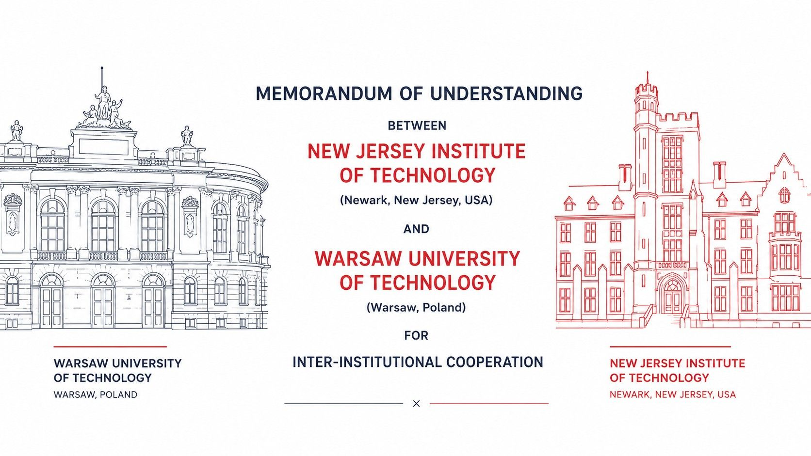Memorandum of Understanding between New Jersey Institute of Technology and Warsaw University of Technology